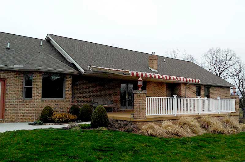 Retractable Awning on Roof